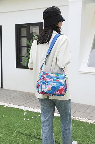 Image of Pealwel Women Shoulder Handbag Roomy Multiple Pockets Bag Ladies Crossbody Purse Tote Top Handle Satchel