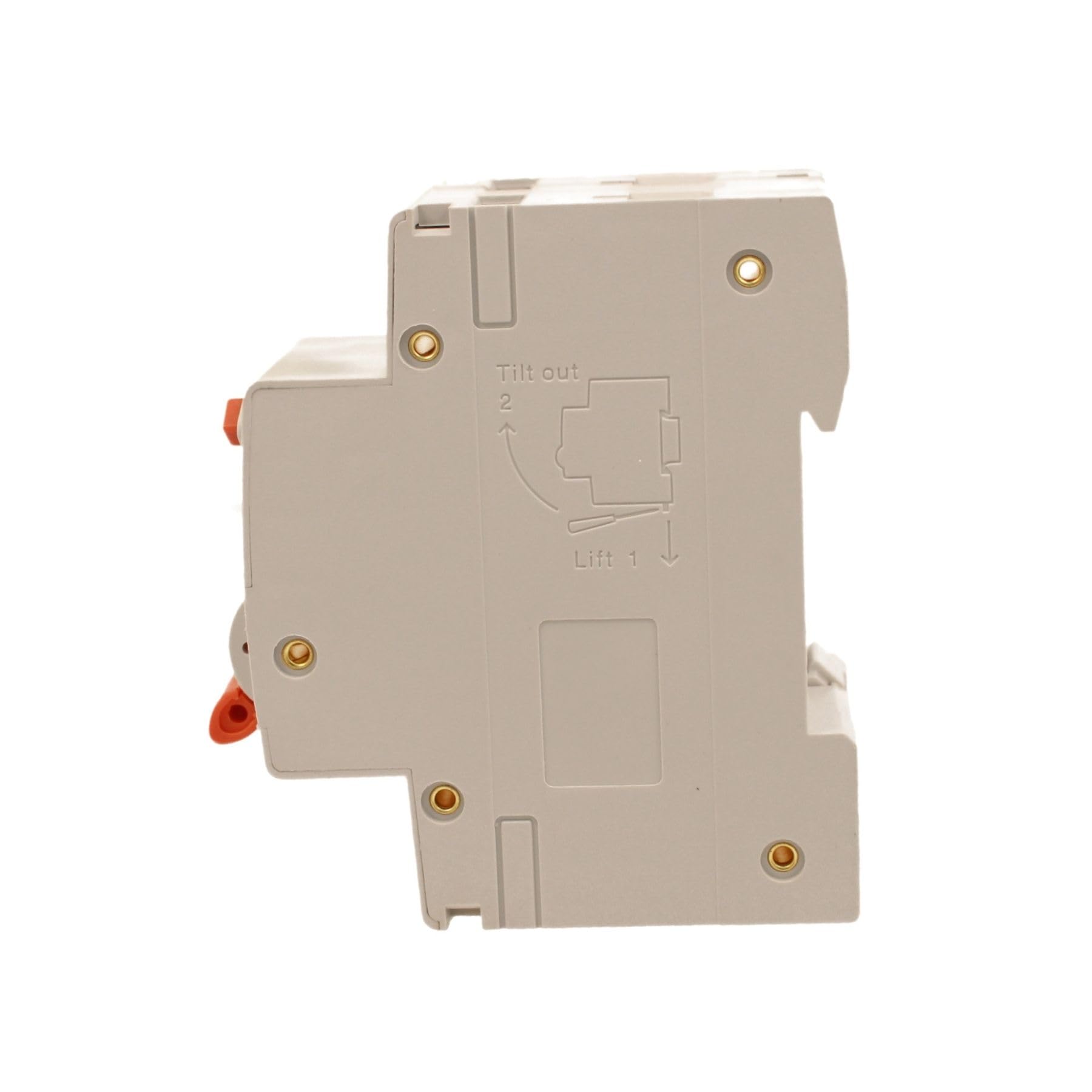 Interruptor magnetotérmico diferencial 300 mA 32 A C32, RCBO tipo AC curva C, salvavidas 1P+N 6000 A, ocupa 2 módulos DIN