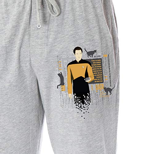 Star Trek The Next Generation Men's Data's Ode To Spot Poem Lounge Pajama Pants2