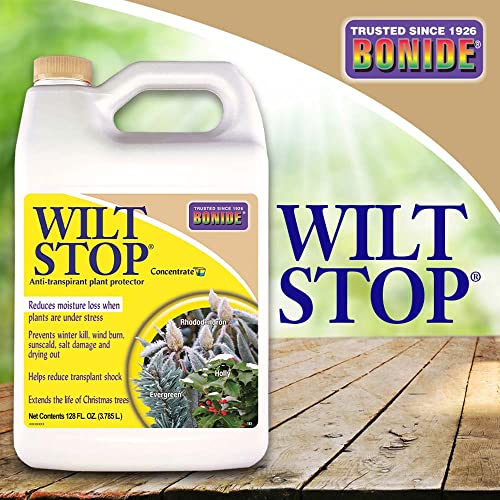 Bonidebonide 103 Wilt Stop Anti-Transpirant Plant Protector, 1 Gal, Concentrate & 098 (Bnd098), Anti-Transpirant Plant Protector Wilt Stop Xmas Tree & Wreath Ready-To-Use, 16 Oz, Colorbonide #TOP20