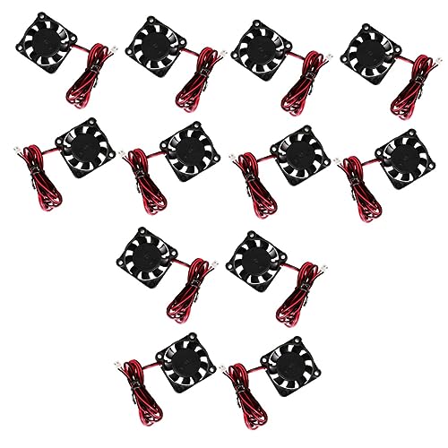 Gatuida 12pcs Dc Radiator Electric Industrial Cooling Fan Blower Fan for Printer Black Printer Accessory