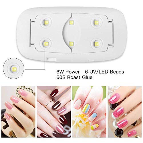 Glamlooks Professional 6W LED UV Nail Polish Drayer, Mini Foldable Nail Lamp, Nail Polish Dryer Curing Lamp Light Portable, Gel Based Nail Polish For All Kind Of Nail Paints... - Image 5