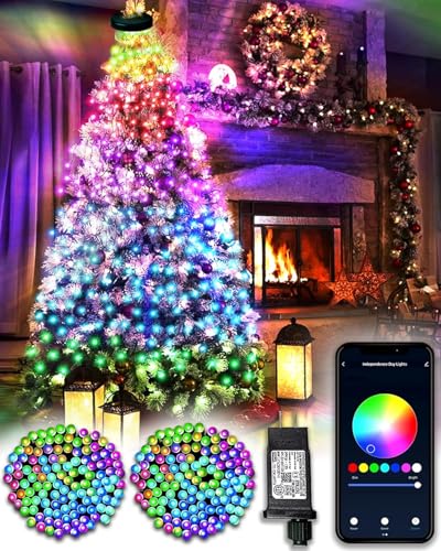 DOTWAYAW Smart Lichterkette 40M 400 LED Weihnachtsbaum -...