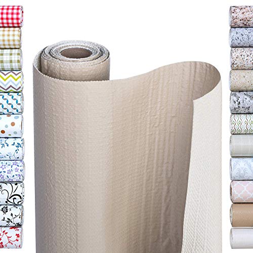 Smart Design Shelf Liner Bonded Grip - (18 Inch x 5 Feet) - Drawer Cabinet Smooth Top Non Adhesive - Home & Kitchen [Dizzy Dots]
