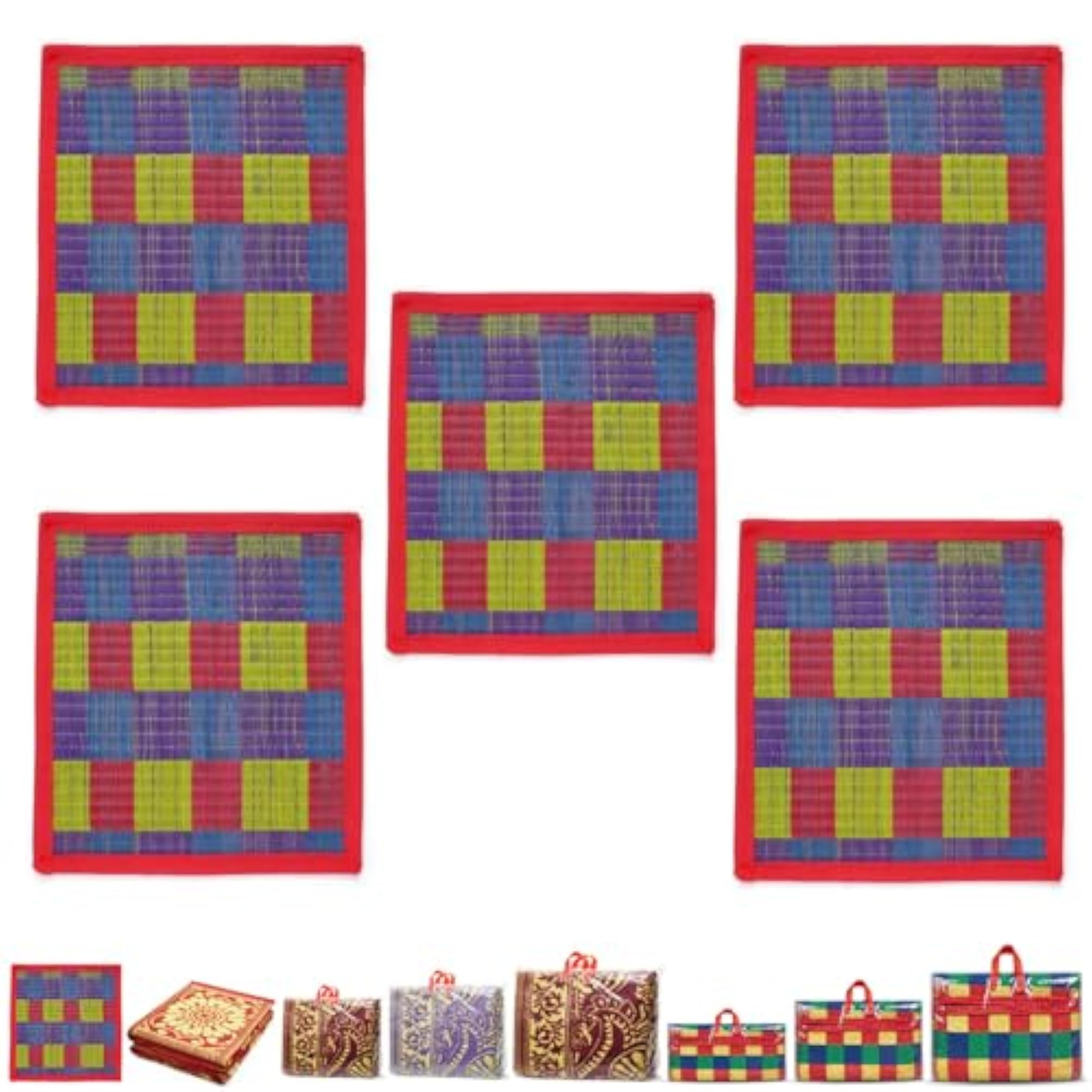 Waterproof Small Sitting Floor Mat Pack of 8, Multipurpose Use
