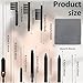Hearing Aid Cleaning Kit,12pcs Hearing Aid Cleaning Tools,Hearing Aid Amplifier Cleaner Kit,Hearing Aid Accessories with Velvet Bag,Gifts for Relatives and Friends