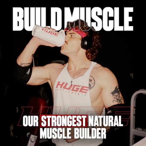 Image of Huge Supplements Ecdysterone Supplement, Natural Muscle Builder for Men, 1000mg Beta Ecdysterone Per Serving, Optimally Dosed, Superior Absorption, 98% Highest Purity Available