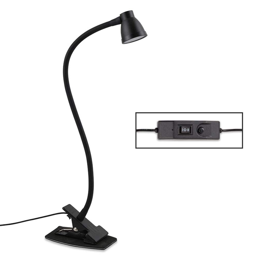 RajoNN Lampe de Bureau Lampe de Bureau à Pince Portable rotative à 360 degrés à Clipser sur Le Chevet de la Chambre à Coucher Température de Couleur réglable Décoration de la Maison Lecture Couleur