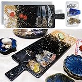 RESIN GO Handle Tray Silicone Molds, Rectangle Cutlery Tableware Serving Plate Epoxy Resin Silicone Molds, Cheese Hilt Handle Moldes for Knife Fork, Handmade Making Tools for Dinnerware Decoration