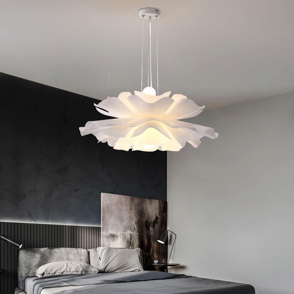 Moderne Bloemenkroonluchter Acrylbladkroonluchter Witte Decoratieve