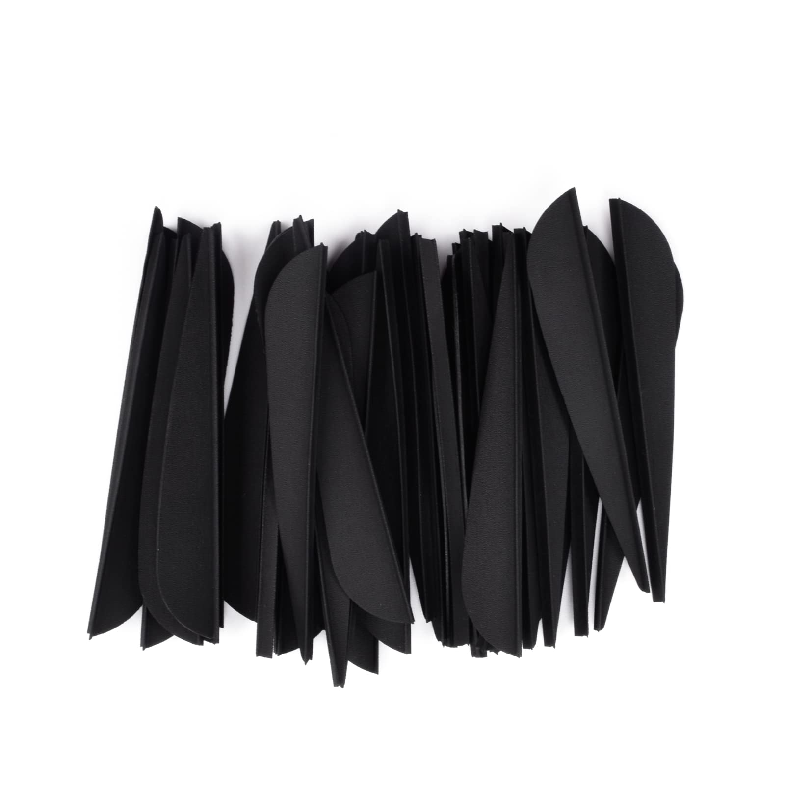 3 pollici di plastica freccia piumaggio molle di gomma molle di plastica fai da te per frecce tiro con l'arco frecce frecce in carbonio Vane per tiro con l'arco caccia tiro - 50 pezzi