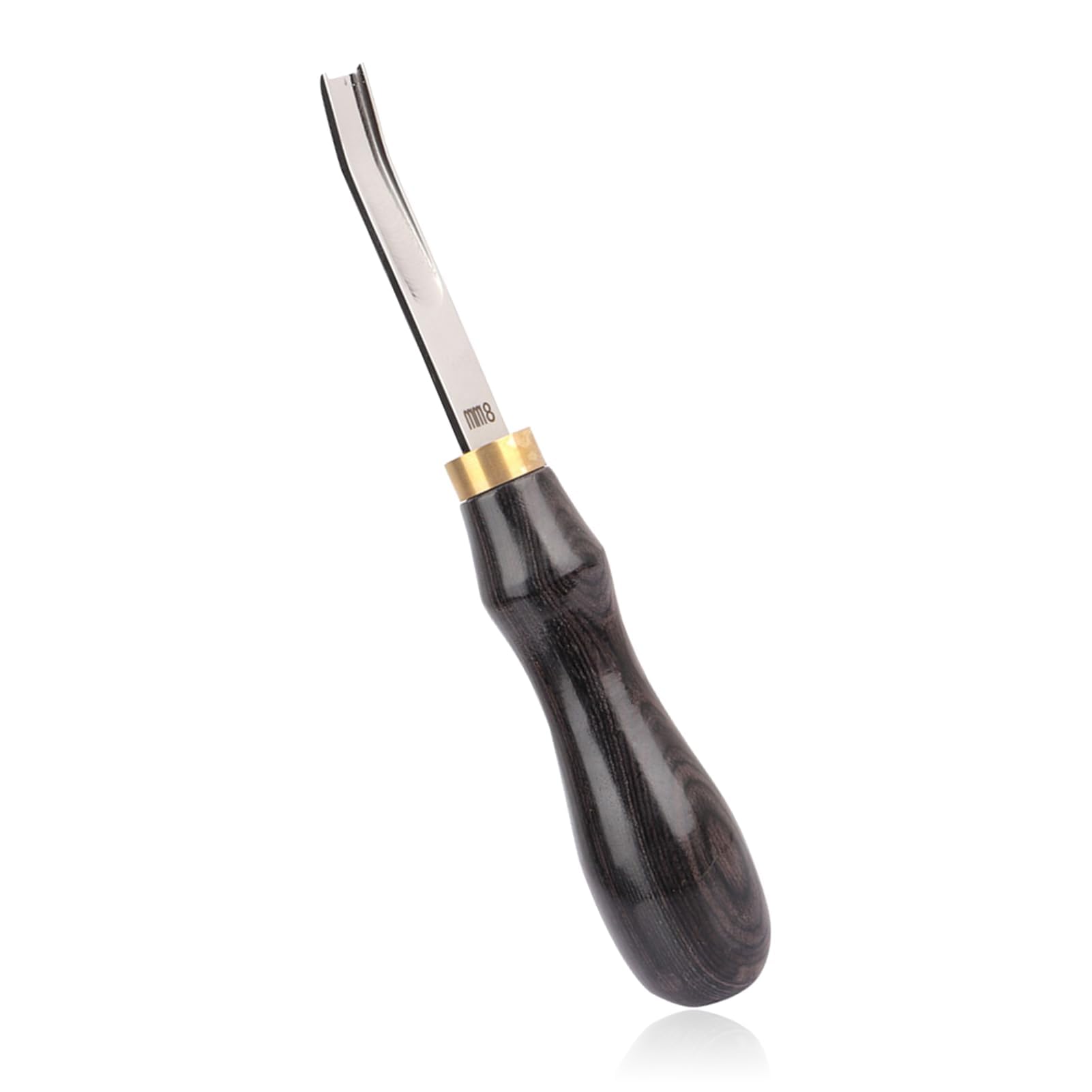 Dpofirs Black 8Mm Leather Skiving Tool Edge Skiver Leather Splitter 8Mm Black