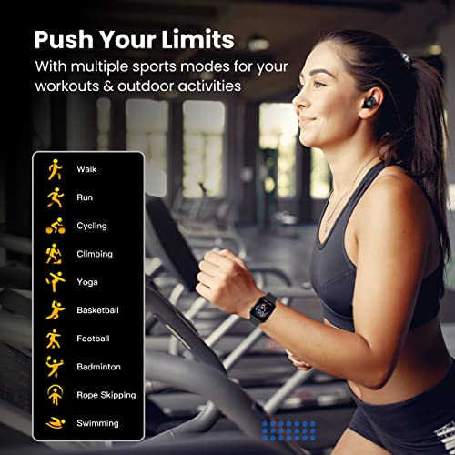 Image of Portronics Kronos Gamma Bluetooth Calling Smart Watch, 1.69inch HD Display, Dial Pad, SpO2, BP & HR Monitoring, Multiple Sports Mode, IP68 Water Resistant, Android /iOS Compatibility(Black)