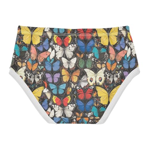 Girls Underwear Soft Cotton Colorful Butterfly Kids Panties in Sizes 2/3t, 4t, 5t, 6 and 82