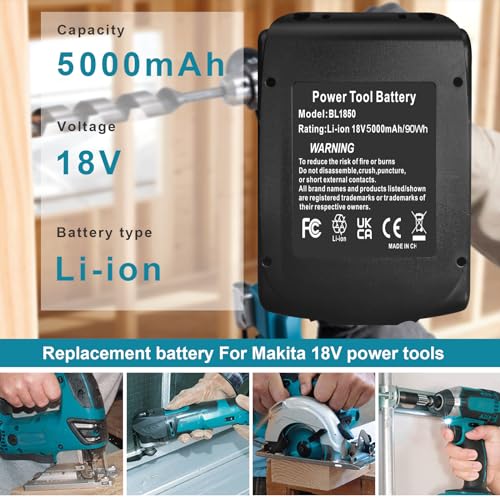 Batterie BL1840 lithium 18V LXT400 accumulateur de rechange 5Ah - 4