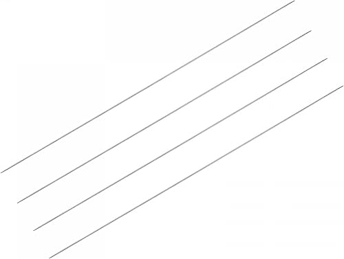 Miniatura 9 de uxcell Juego de 2 pares de agujas de tejer, 0.079 in de diámetro, 15.75 pulgadas de largo, acero inoxidable, agujas de suéter de doble punta para