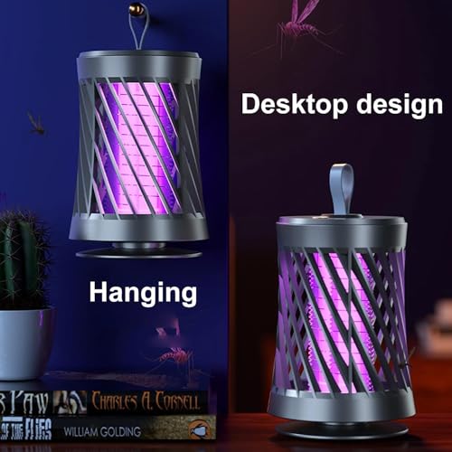 Image of Dialust Electric Mosquito Killer Lamp for Indoor & Outdoor | UV Light Insect Trap with Hanging Hook | Safe & Silent Bug Zapper for Home, Bedroom, Garden & Camping (Mosquito Killer Zapper)