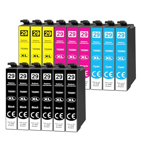 Yowell 15x 29XL Multipack Kompatibel für Epson 29 29XL Druckerpatronen für Expression Home XP-342 XP-332 XP-345 XP-442 XP-445 XP-432 XP-245 XP-235 XP-335 XP-435 XP-247