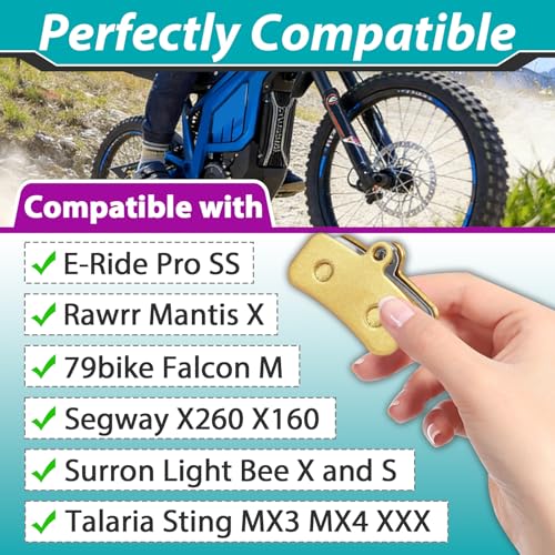 Image of 8Pcs Brake Pads Compatible with Surron Light Bee X /S, Talaria Sting MX3 /MX4