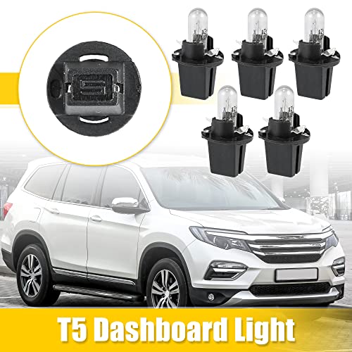 X AUTOHAUX 5 piezas luz tableros T5 12V 1.2W amarilla miniatura 2