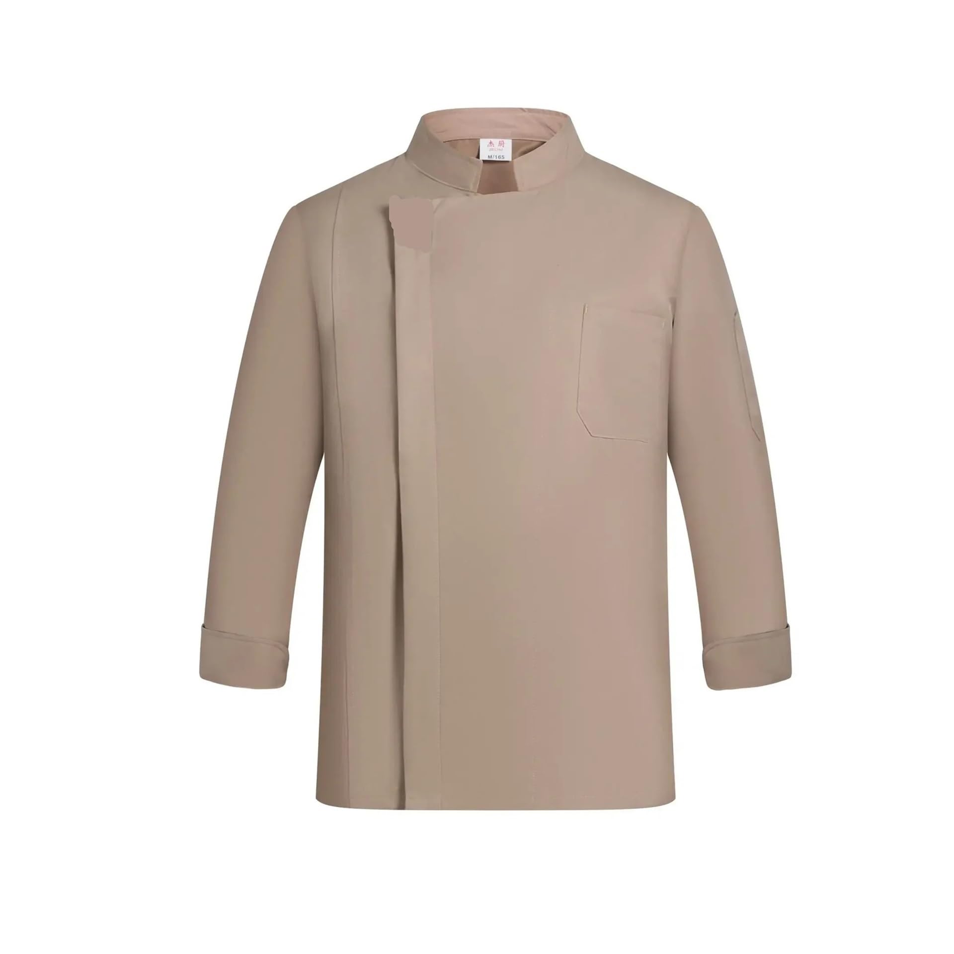 Uniforme de trabajo for camareros restaurante, uniforme chef catering, cocina manga corta for(Long-khaki,M)