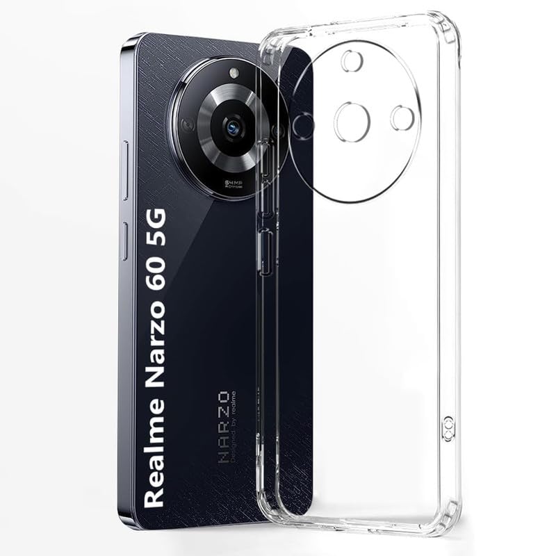 Image of Case Creation Brand - Mobile Cover for Realme 12 (Soft & Flexible Back Case), Transparent