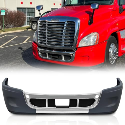 PENSUN Front Complete Bumper Kit W/Inner Reinforcement,W/O Fog Light Holes Fit For Freightliner Cascadia 2008-2017 6CS
