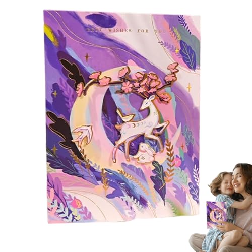 O[eBOJ[h - 15x20cm NGCeBuȒå肢 |NX}XӍՂ̃EFfBOp[eB[̑p̃|bvAbvƐJ[h | 3D J[h - ̎qւ̃Mtg