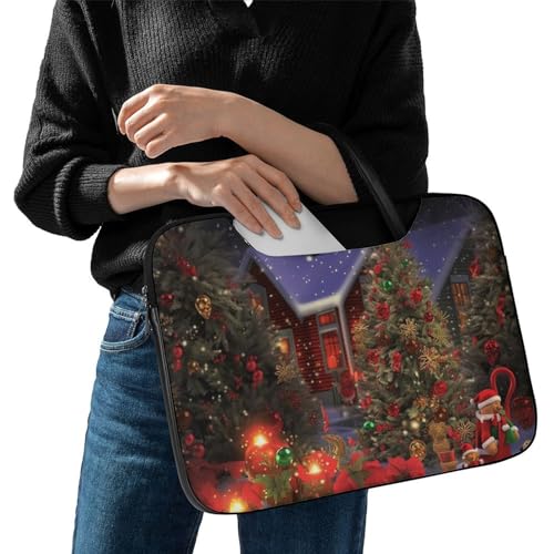 Bolso para laptop 15.6 pulg cuero impermeable unisex miniatura 7