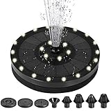 kleiner gartenteich springbrunnen ⛲ Einfache Installation und Bedienung: Die Springbrunnenpumpe muss nur ins Wasser gestellt werden, den Rest erledigt die Sonne. Je mehr Sonnenlicht ausgesetzt ist, desto besser funktioniert es. Der Solarschwimmbrunnen eignet sich perfekt für Vogelbäder, Schwimmbäder, Gärten, Teiche und in Sauerstoff zirkulierendes Wasser, was Ihrem Garten Vitalität verleiht.