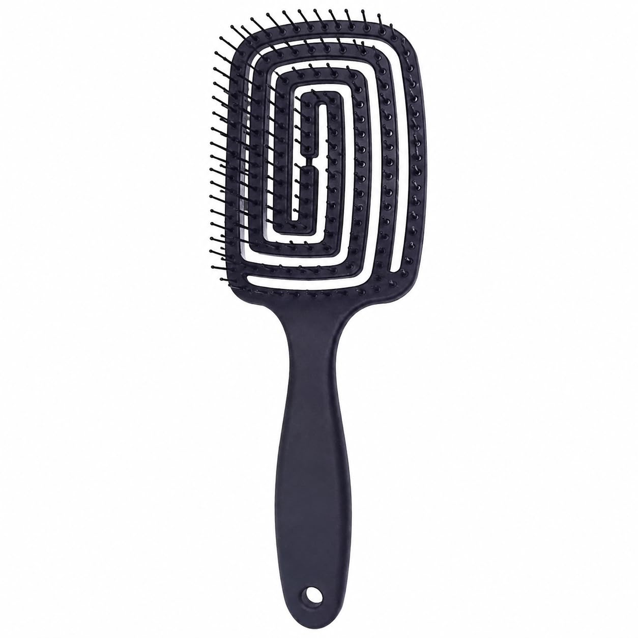 Vent Hair Brush for Women Scalp Massage Comb (Black)