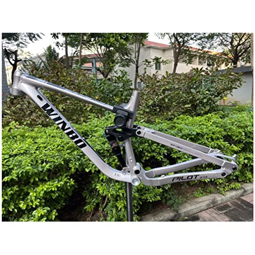 HIMALO Downhill Bike Frame 26er 27.5er 29er Mountain Bike Suspension Frame 17''/18'' DH/XC/AM Enduro Aluminium Alloy Frame Disc Brake Thru Axle 12 * 148mm(Silver,29 * 17'')