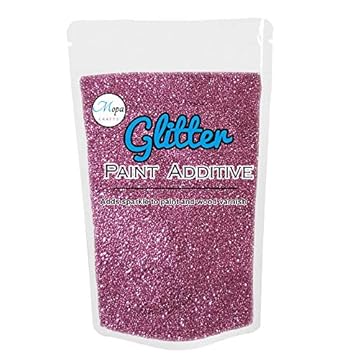 Mopa Crafts Lilac Glitter Paint Crystal Additive 100g for Emulsion Paint - for use with Interior/Exterior Wall, Ceiling, Wood, Metal, Varnish, Dead Flat, Matt, Soft Sheen or Silk Paints