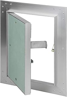 ECD Germany Revisionsklappe Revisionstür GK-Einlage 150x200mm Gipskarton 12,5mm Alu Rahmen Revision Wartungstür Wartungsklappe Wartung Reinigungsklappe Wartungsöffnung Feuchtraumgeeignet Trockenbau
