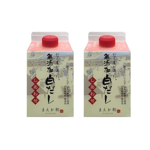 マエカワテイスト だし屋が造った 無添加 白だし しあわせ(GL) 300ml ×2本 Bon marcheオリジナル