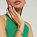 Kainier 14K Gold Plated Signet Rings Stackable Slim Signet Rings Thin Plain Statement Band for Women Vintage Finger Classic Chunky Dome Ring Comfort Fit Size 5 to 10