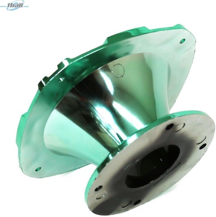 TBH2INSHORTBKGRE DJL Short 2-inch Bolt On Horn Black Green