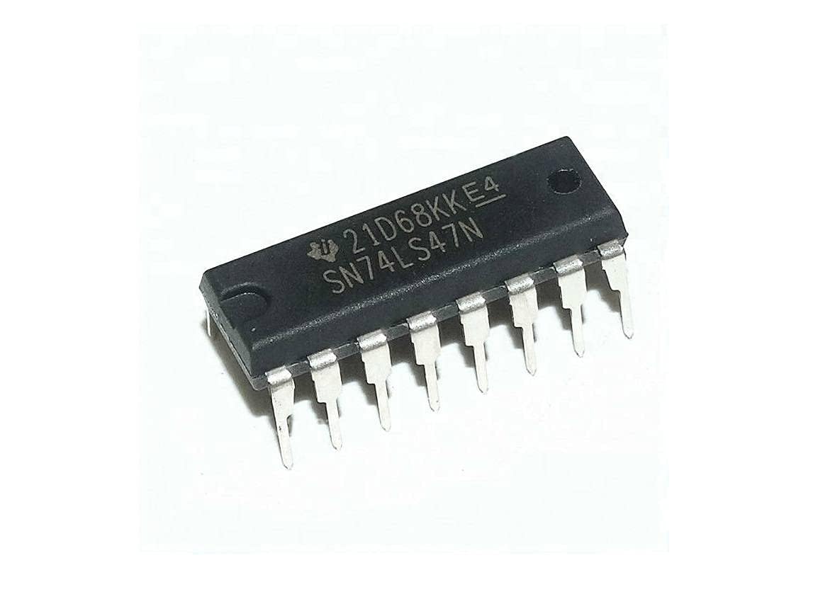 SHOKITECH 74LS47 BCD to 7-Segment Decoder/Driver IC (7447 IC) DIP 16 ...