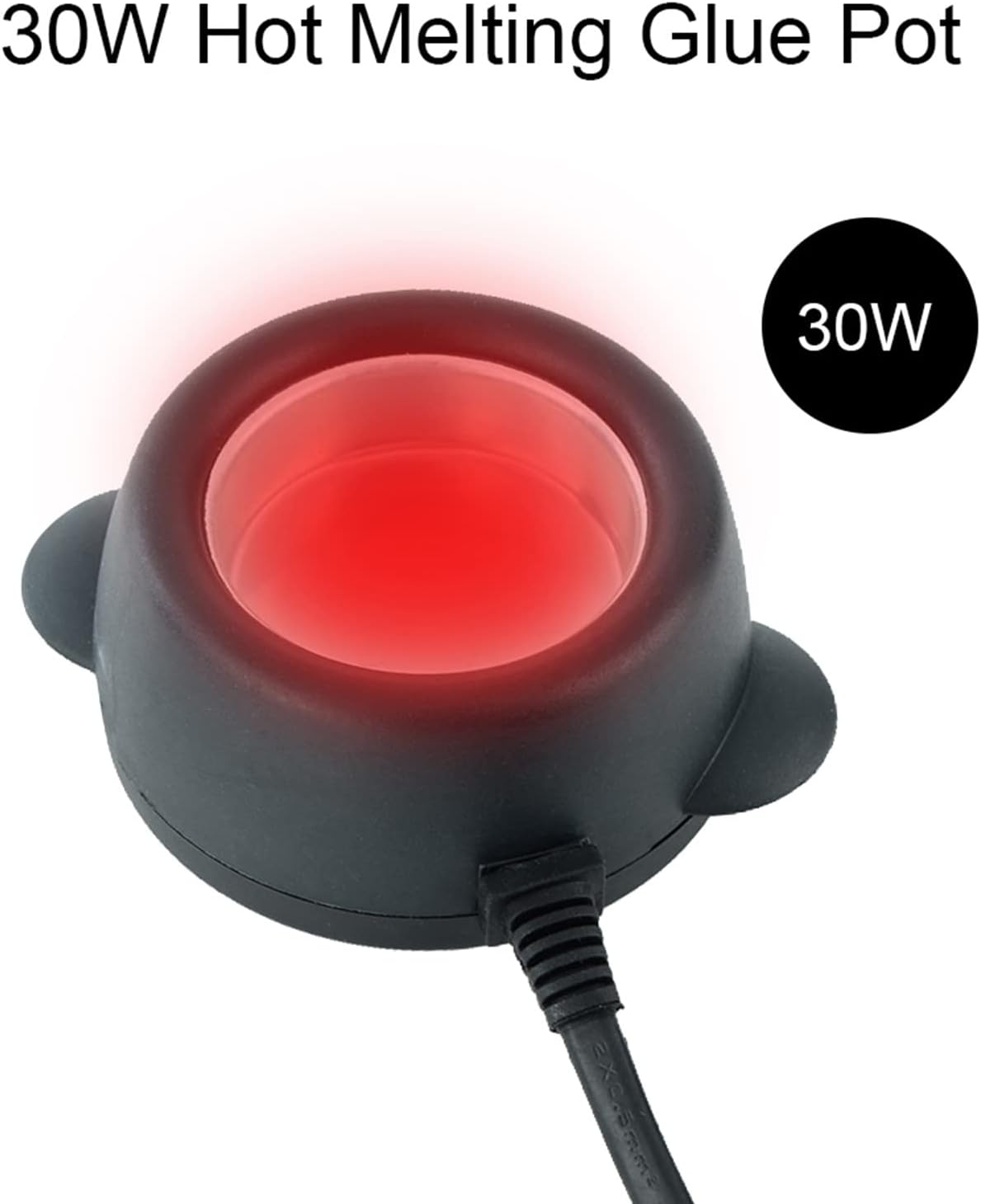 Yctze 30W Mini Hot Pot for Melting Glue, Ideal Hair Extension Repair Tool (US Plug)