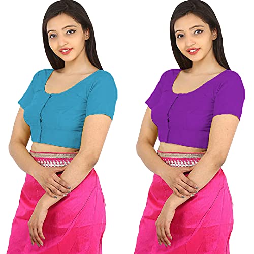 Image of Namita Women's Rubia Cotton Solid Half Sleeve Blouse