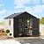 Patiowell 8 x 10 FT Resin Outdoor Storage Shed with Floor, Plastic Shed with Window and Lockable Door for Garden, Backyard, Tool Storage Use, Easy to Install in Beige (Kick-it Shed)