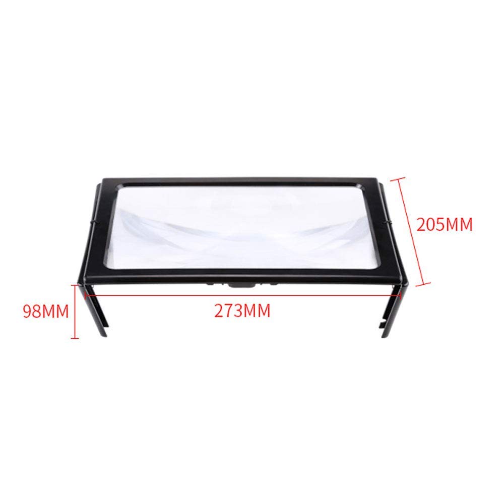 Lupa educativa para Manualidades, Lupa de Escritorio Manos Libres con 4 Luces LED, Lupa iluminada para Lectura, Costura, Manualidades y Pasatiempos.