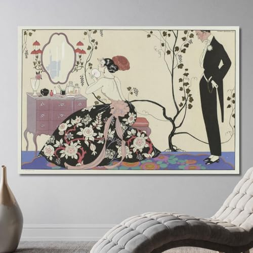 Tableau George Barbier grand format pour décorer un mur de chambre gbb105