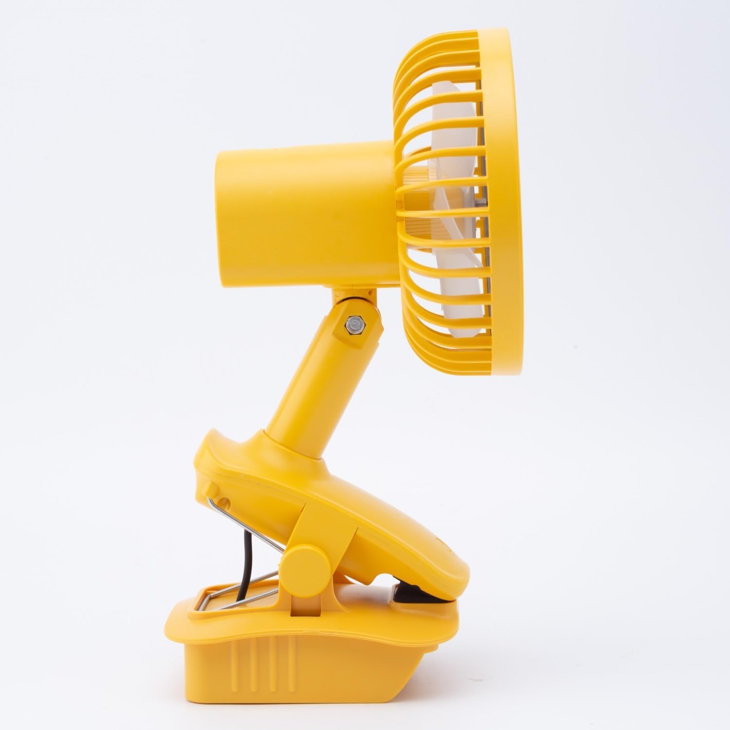 Portable Fan Compatible with Dewalt 20V Max Battery, Auto-rotating, 3 Speed Quiet Battery Powered Small Clip On Fan with 360° Rotation for Desk Travel Home Camping Workshop (Tool Only)