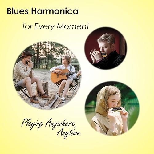 Diatonic Harmonica of F sharp Key,Blues Mouth Organ 10 Hole 20 Tones, Reed of Phosphor Bronze, ABS Combo, Easy-Clean Cover,10 Hole Blues Harp for Adult, Beginner - Les Beatles, Paul McCartney, John Lennon, RIngo Starr, George Harrison Diatonic Harmonica of F sharp Key,Blues Mouth Organ 10 Hole 20 Tones, Reed of Phosphor Bronze, ABS Combo, Easy-Clean Cover,10 Hole Blues Harp for Adult, Beginner – Image 7