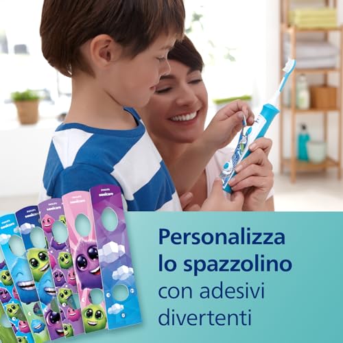 Philips Sonicare For Kids HX6352/42 Spazzolino Elettrico Sonico per Bambini, Connesso all'App, Rosa - Immagine 5