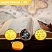 Fumete 50 Pcs Christian Gift Compasses Hiking Scripture Religious Bible Vintage Gifts for Back to School Bible Set Church Men Sunday School Teacher (Gold)