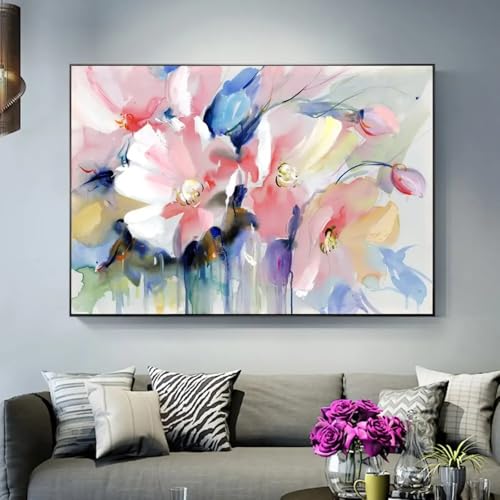 Impression toile florale abstraite pour infuser de la poesie et du bien-etre