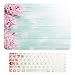 TOP CASE - MacBook Pro 13 Without Touch Bar (2017 & 2016 Release) 2 in 1, Floral Pattern Matte Hard Case + Keyboard Cover for MacBook Pro 13" (13" Diagonally) A1708 Without Touch Bar - Pink Hyacinth