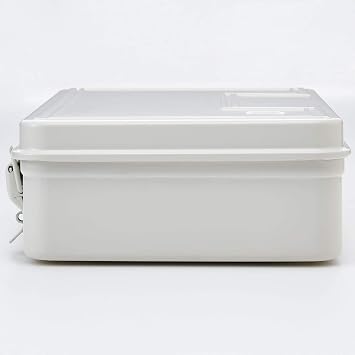 Muji 37845947 Steel Tool Box 3, Approx. Width 15.0 x Depth 9.1 x Height 3.9 inches (38 x 23 x 10 cm)